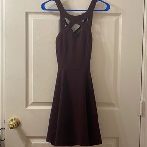 Short Dress Maroon with lace back